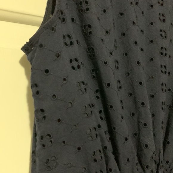 J. Crew navy sleeveless eyelet dress - Picture 9 of 14